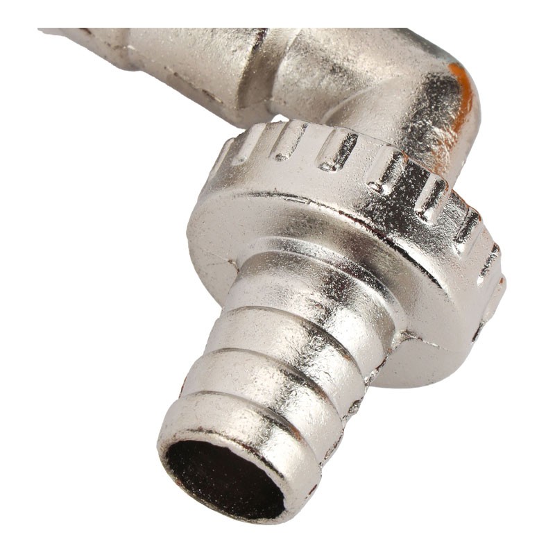 Krypton, Solid Metal Lever Handle With Ball Valve Cartridge, Wall Mounted Tap And Zinc Plated, Drain Cock, KNSW6350-32586