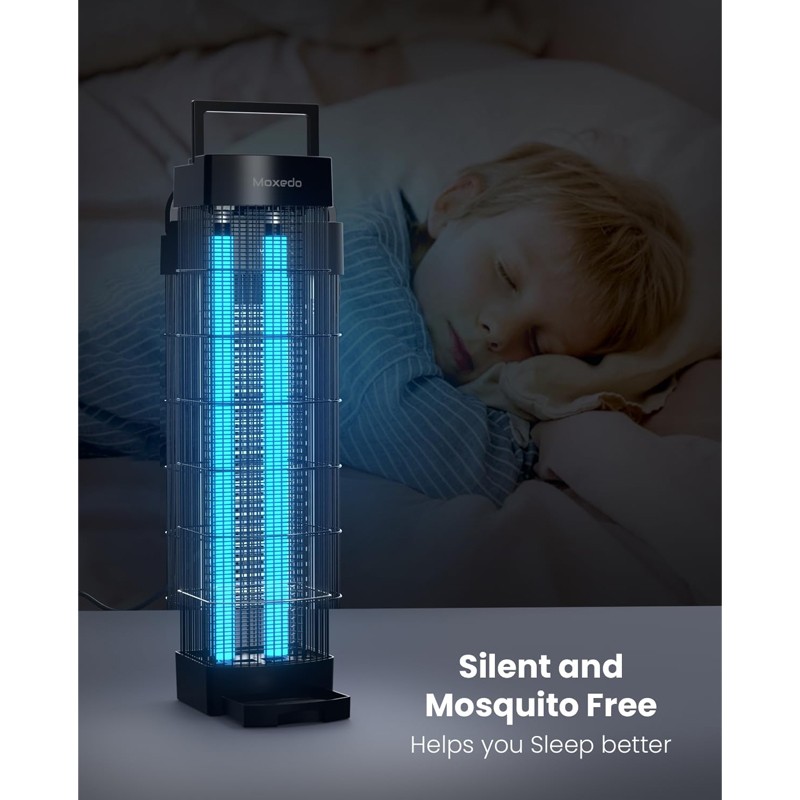 Moxedo, Bug Zapper, Powerful Mosquito Killer, 35W Electric Insects Zapper With Dual UV Light-36262