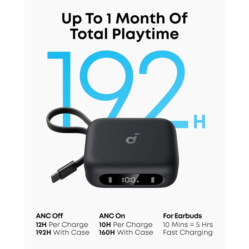 Anker Soundcore P41i True Wireless Earbuds, Bluetooth 5.4, 40H Playtime, IPX5 A3937H11-36517