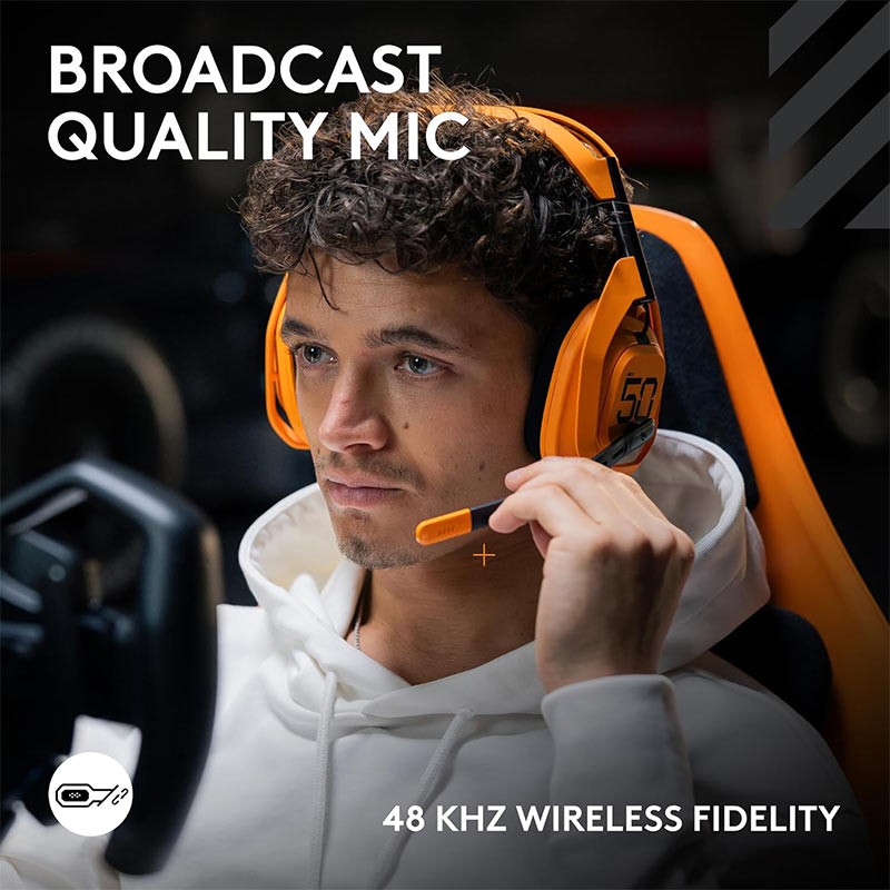 Logitech Astro A50 X McLaren Edition Wireless Gaming Headset And Base Station-35759
