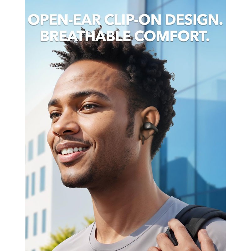 Anker Soundcore C40i Clip Open-Ear Wireless Earbuds, Bluetooth 5.4, 26H Playtime, A3331Z01-36512