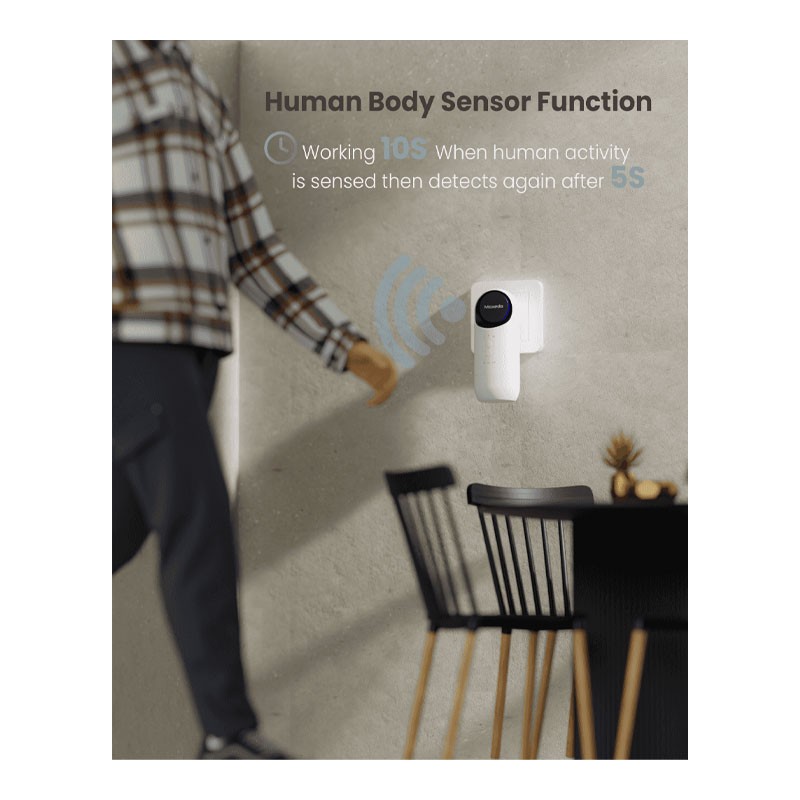 Moxedo Plug In Electric Fragrance Diffuser Wall Mount Aroma Therapy Waterless Diffuser With 120ml Bottle Capacity, White, MX-EAD013-33030