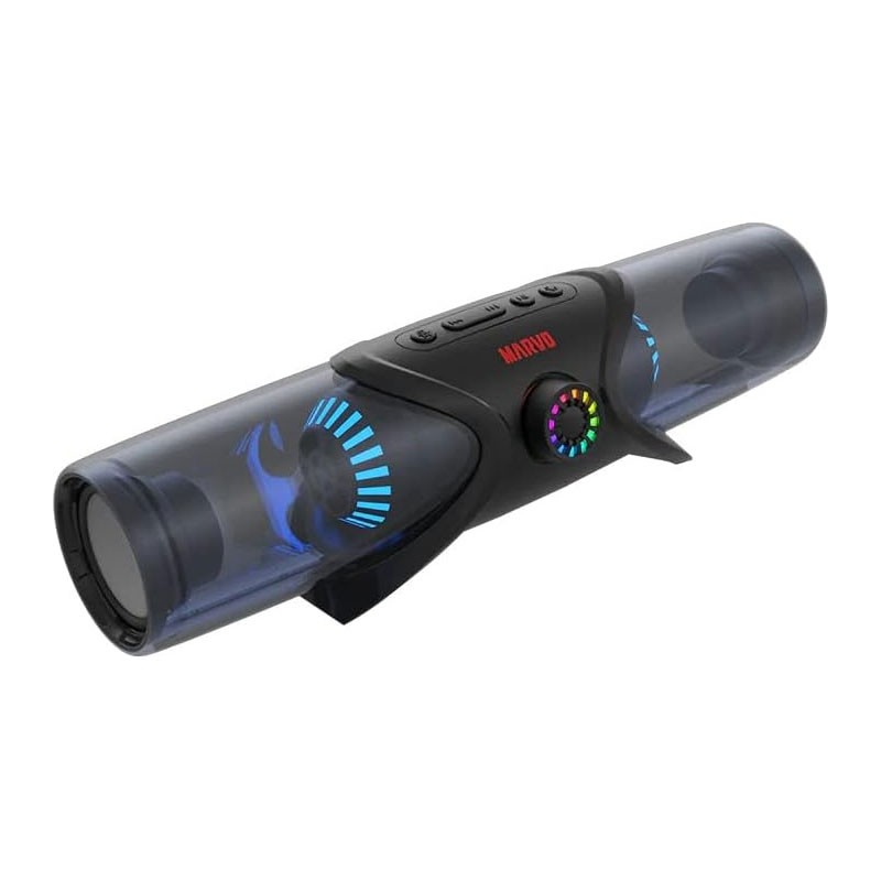 Marvo RGB Bluetooth Speaker, Wireless Stereo Portable Gaming Soundbar, SG-100-31480