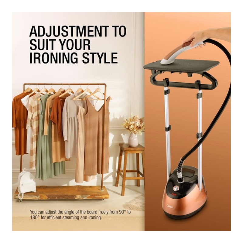Clikon, 2.2L Capacity Water Container 2000W Garment Steamer With Ironing Board, CK4036-35075