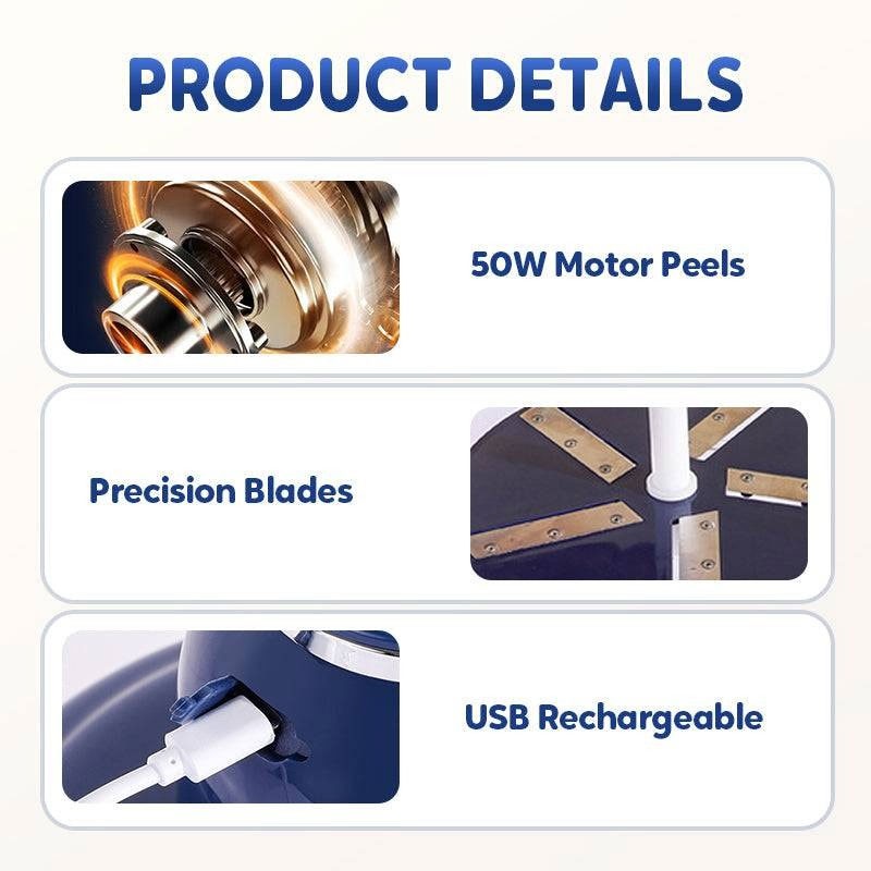 Electric Fruit and Vegetable Peeler Machine, 5 Blade System, USB Rechargeable-36466