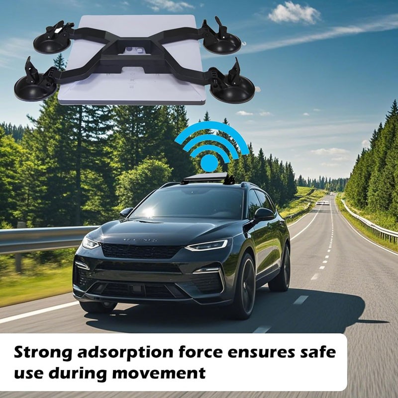 Starlink Mini Roof Mount, Starlink Mini Suction Cup Mount, Starlink Accessories for Car Sunroof,Front,Rear Window,Roof Black-36580