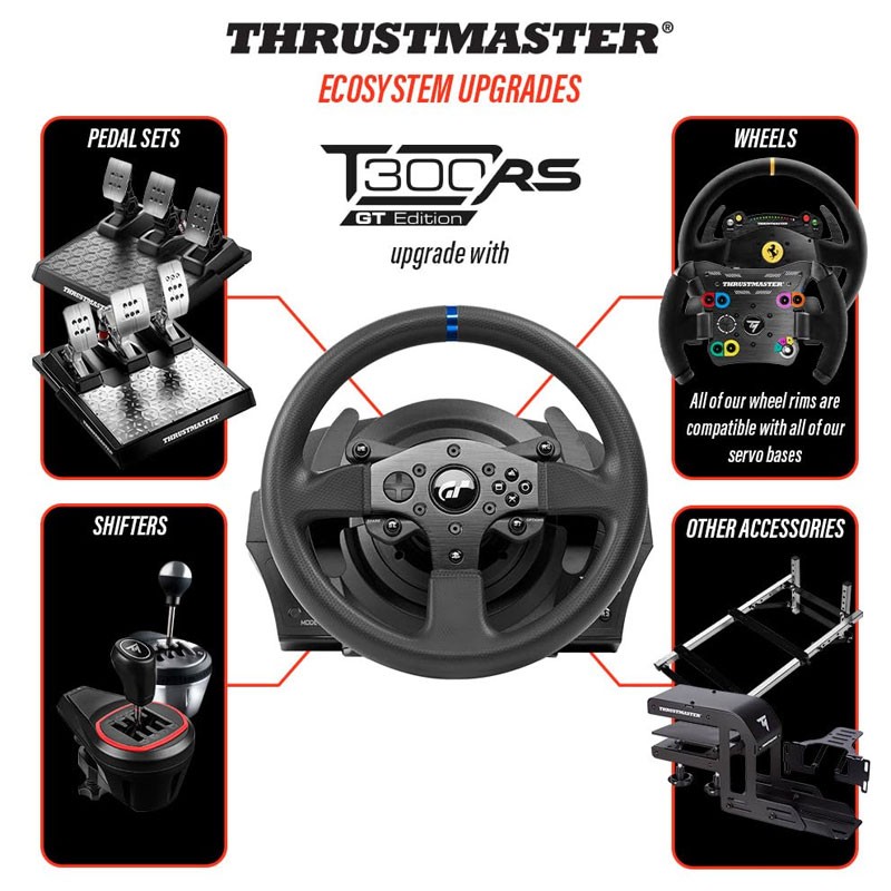 Thrustmaster T300 RS GT Edition, Gaming Racing Steering Wheel And Pedal For Playstation-27206