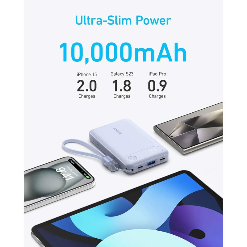 Anker Powercore 10000mAh 22.5W Portable Power Bank, A1257H11-21554