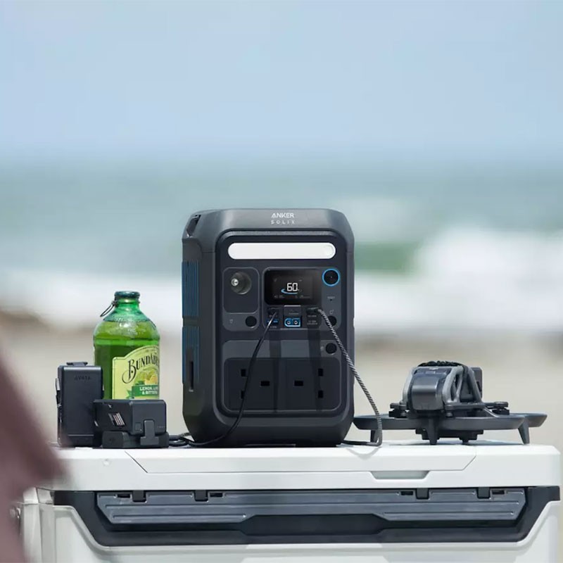 Anker SOLIX C300X Portable Power Station, 288Wh LiFePO4 Battery, 600W SurgePad, A1723211-36477