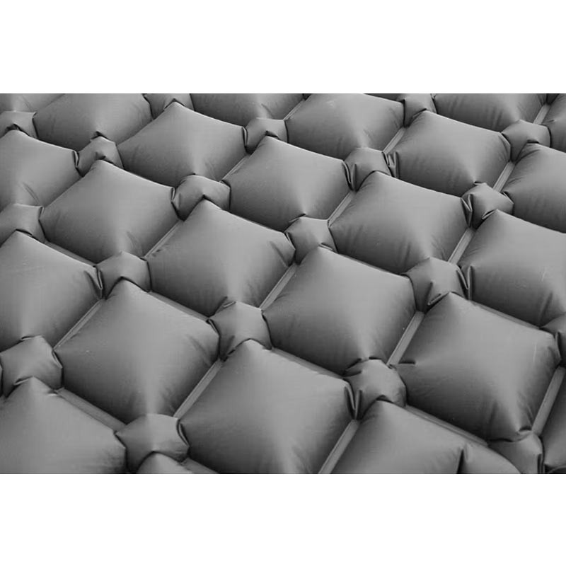 Green Lion Inflatable Air Mattress with 100 kg Load Capacity, Built-in Foot Pump, Ergonomic Design, 90 Seconds Inflation Time, Waterproof, Built-in Pillow, Black-36071