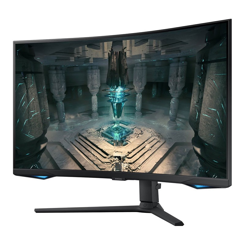 Samsung Odyssey G6, 32 Inch QHD 240Hz Refresh Rate Curved HDR Display, Eye Saver Mode, Flicker Free, Game Mode, Adaptive Picture, Speaker With Adaptive Sound, Remote Access, Gaming Monitor With FreeSync, LS32BG650EMXUE-32162