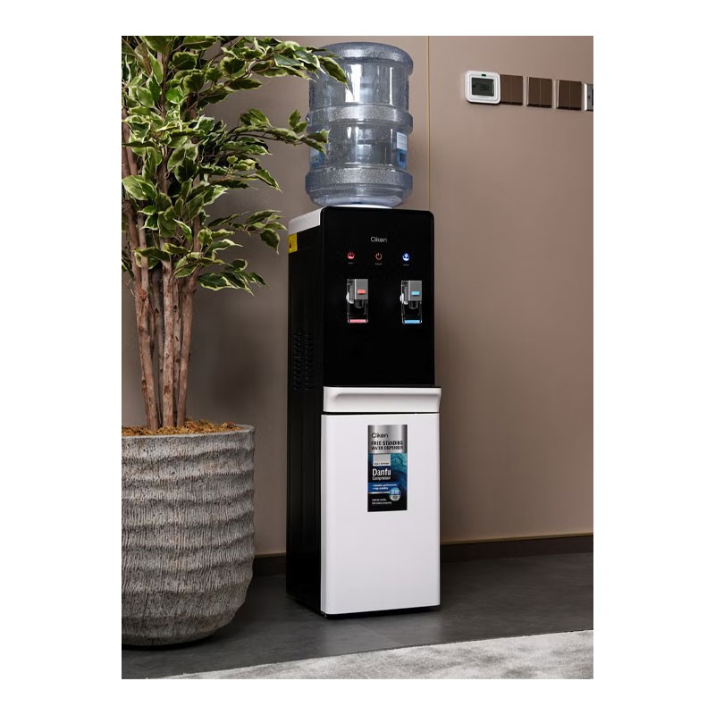 Clikon 2 Tap Water Dispenser With High Efficiency Danfu Compressor, Hot And Cold Water Dispenser, CK4063-35150