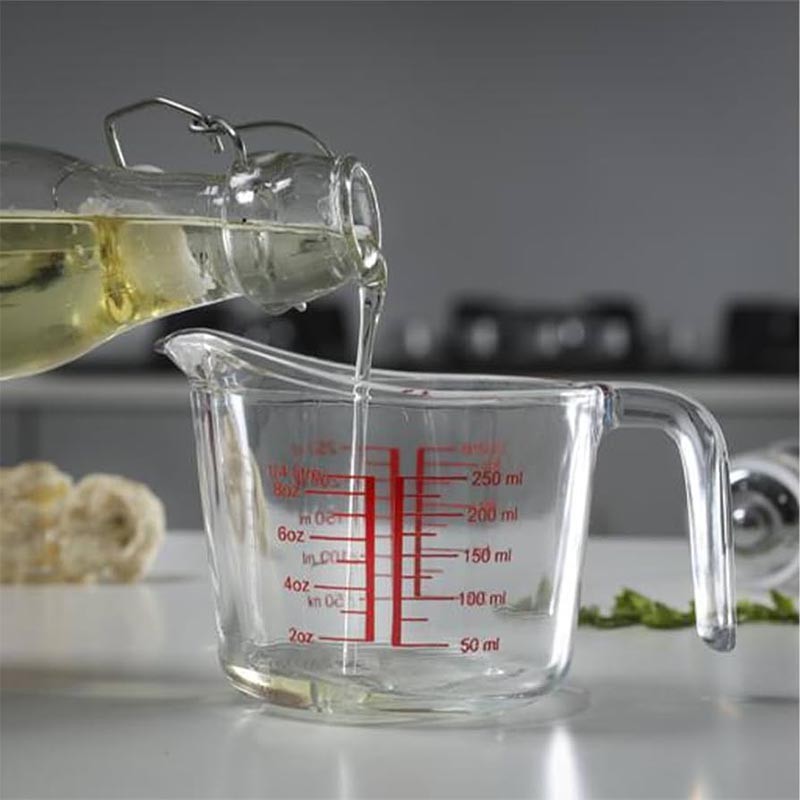 Royalford 250ML BRS Glass measuring Cup 1X48-688