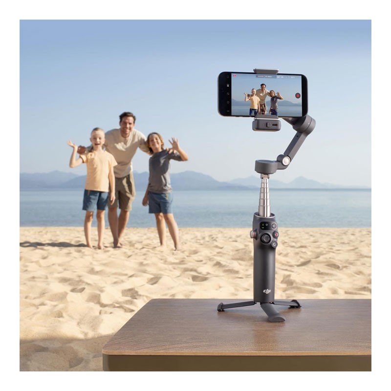Dji Osmo Mobile 7P, Native Tracking, Lighting, 3 Axis Phone Gimbal, One Tap Edit, Built In Extension Rod And Tripod, Phone Charging, Vlogging Stabilizer YouTube Video, Gimbal Stabilizer For Smartphones-34157