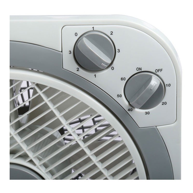 Clikon, 3 Speed Control, Powerful Copper Motor, 1 Hour Timer, 10 Inch Box Fan, CK2215-35083