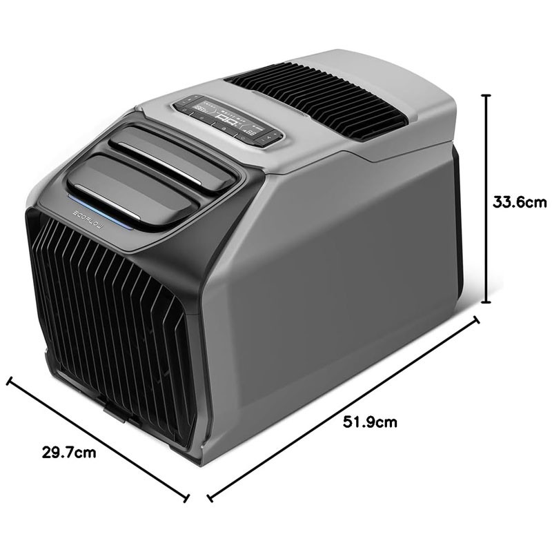 EcoFlow WAVE 3 Portable Air Conditioner, 6100BTU ,1800W Cooling Capacity, 6800BTU (2000W) Heating Capacity, Automatic Function, Dehumidification Function, Sleep Mode, IPX4 Rating-36686