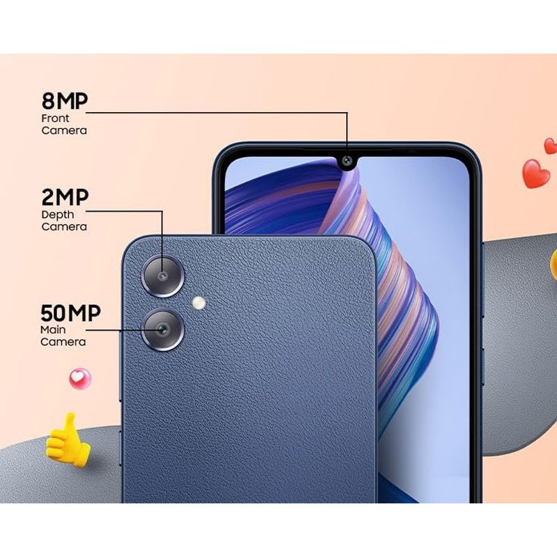 Samsung Galaxy F05, 4GB RAM, 64GB Storage, 6.74 Inch 60Hz HD Plus Display, 50MP Rear Camera, Dual SIM, 5000mAh Battery, Android Smartphone, Twilight Blue-30500