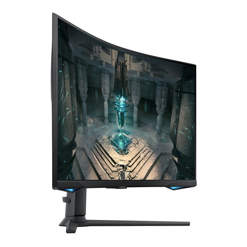 Samsung Odyssey G6, 32 Inch QHD 240Hz Refresh Rate Curved HDR Display, Eye Saver Mode, Flicker Free, Game Mode, Adaptive Picture, Speaker With Adaptive Sound, Remote Access, Gaming Monitor With FreeSync, LS32BG650EMXUE-32166