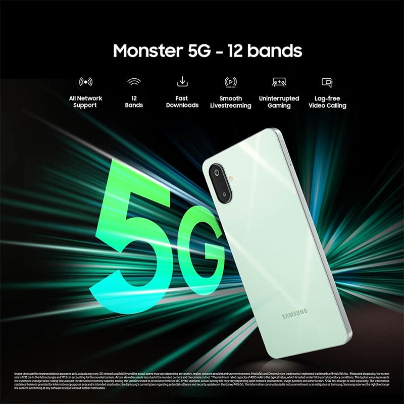 Samsung Galaxy M06 5G 4GB 128GB Smartphone Sage Green-35844