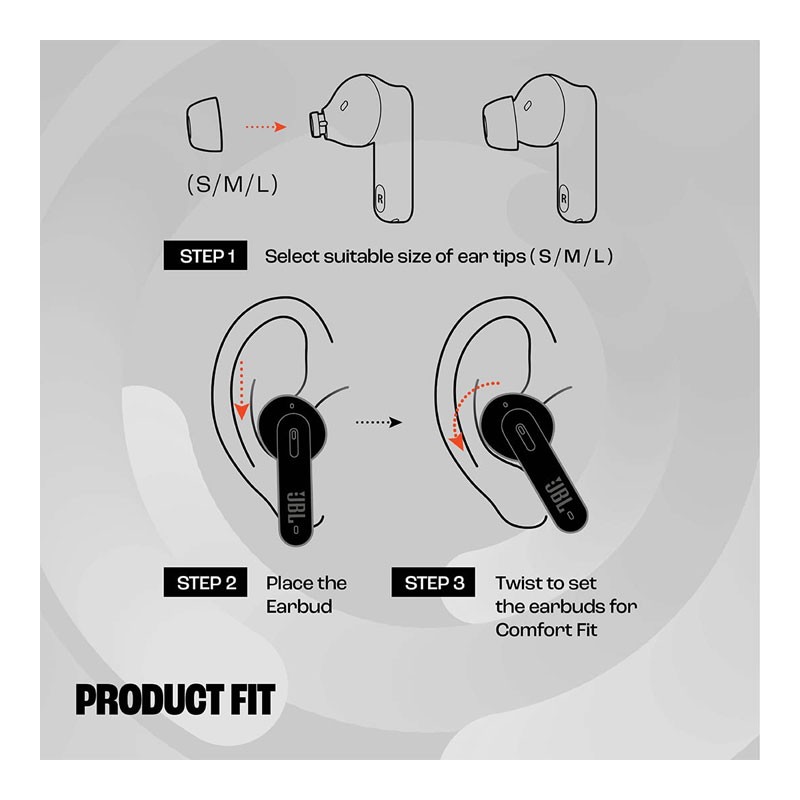 JBL Tune 230NC TWS, Active Noise Cancellation Earbuds With Mic, 40 Hrs Playtime With Speed Charge, Adjustable EQ APP, 4Mics For Perfect Calls, Google Fast Pair, Wireless Bluetooth Earbuds, HSW230-31668