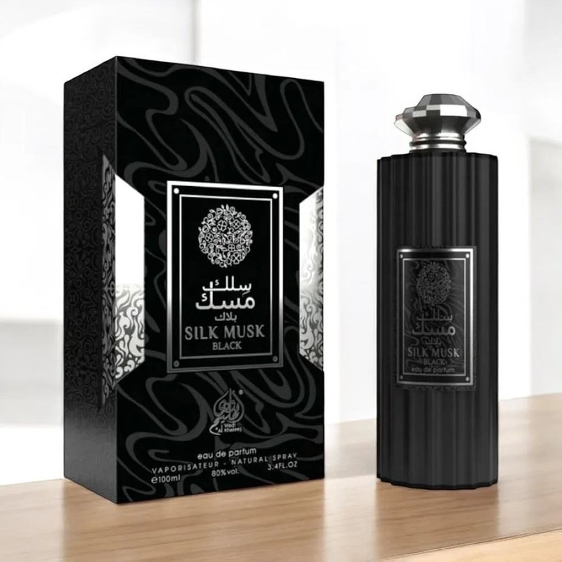 Wadi Al Khaleej Silk Musk Black, Musky Amber, Unisex Eau De Parfum, 100ml-37186