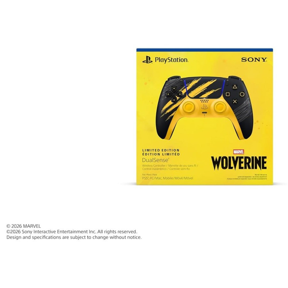 Sony PlayStation Marvels Wolverine Limited Edition DualSense Wireless Gaming Controller For PS5-38342
