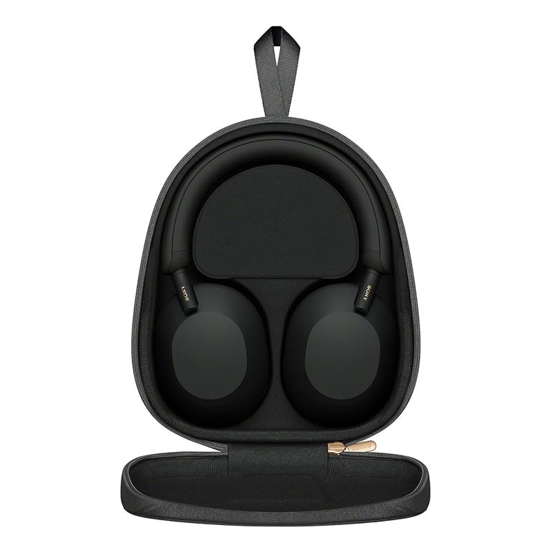 Sony WH-1000XM5, Up To 40 Hours Battery, Carrying Case, Best Active Noise Cancelling Wireless Bluetooth Over Ear Headphones With Mic For Clear Calling, Black-30323