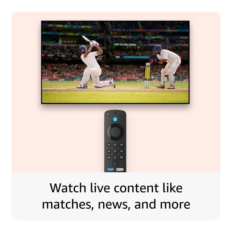 Amazon Fire TV Stick 4K Streaming Device, Ultra Cinematic 4K streaming, Supports WiFi 6, Dolby Vision,Atmos, HDR10 Plus, Alexa Compatible Fire TV Stick-32847