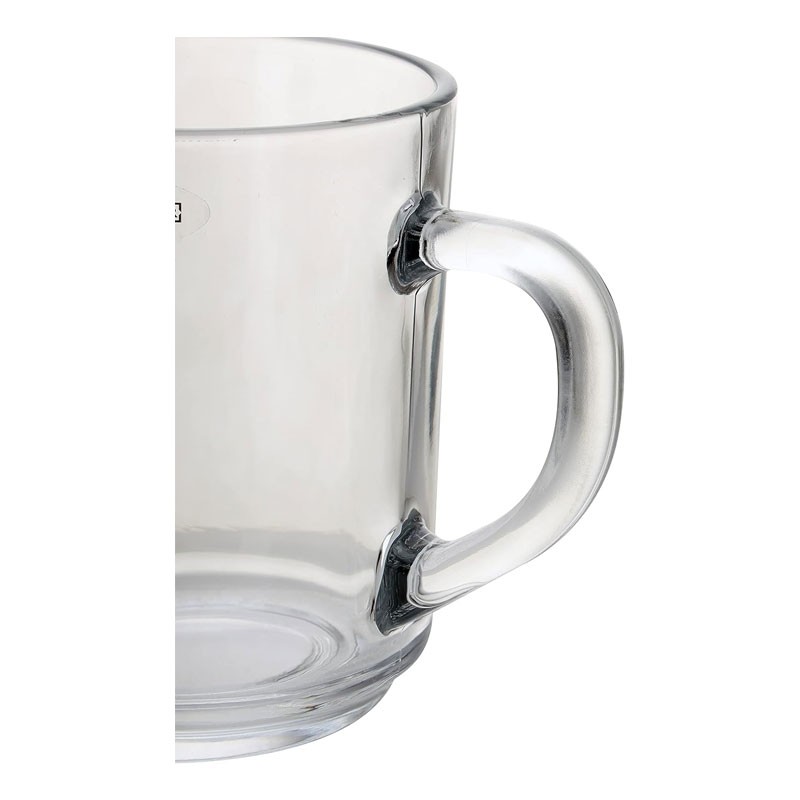 Royalford 210ML 3Pc Glass Mug With Handle -11009