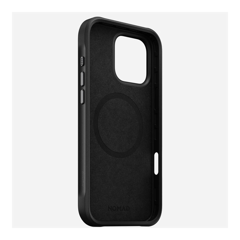 Nomad Rugged Case, 15ft Drop Protection, MagSafe And Wireless Charging Compatible, Anodized Aluminum Buttons, Protective Phone Case For iPhone 16 Pro, Forest-34279