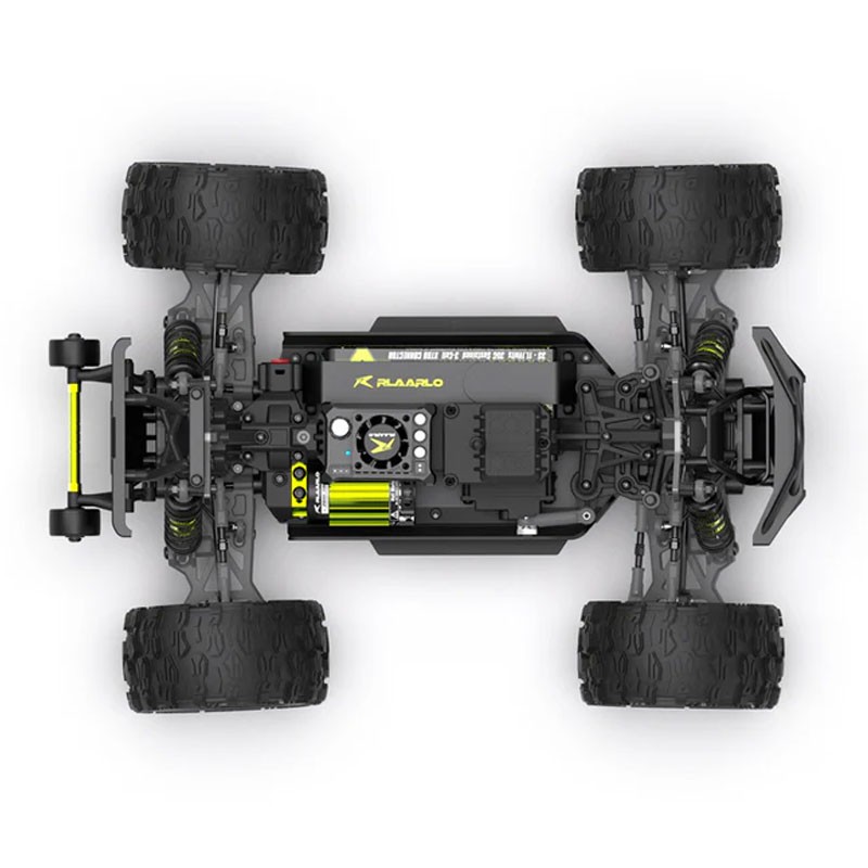 Rlaarlo RC Cars 1/14 Brushless RC Car For Adults Fast 70-100mph RC Trucks 4wd Offroad Waterproof Hobby RC Truck All Terrain High Speed Remote Control Car Monster Truck, Black-33617