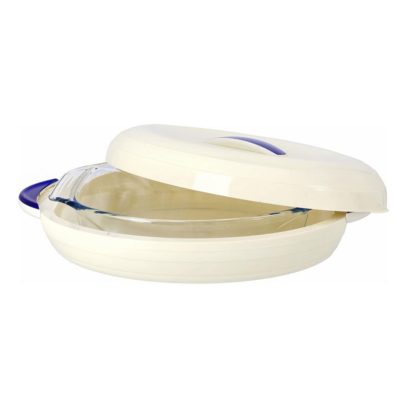 Royalford 3.2L Zenex Insulated Glass Oval Hotpot -11054