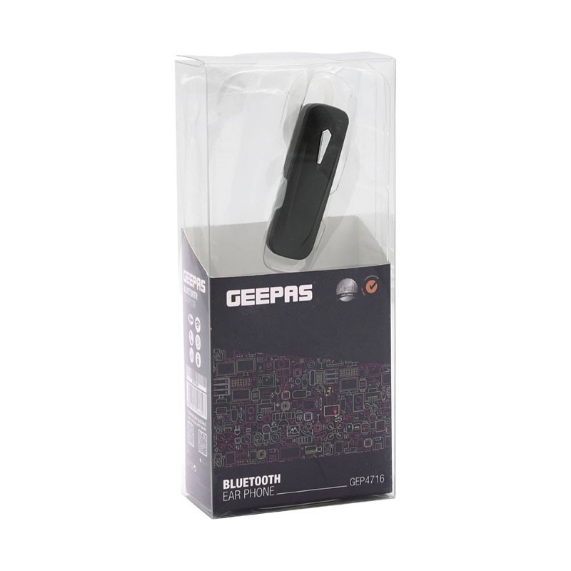 Geepas, 2.5Hrs Talk Time, 60 MAh Battery, Bluetooth Wireless Earphone, GEP4716-14178