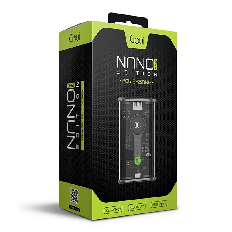 Goui Nano 10 Pro, Digital Screen, Fast Charging 10,000mAh Power Bank-29884