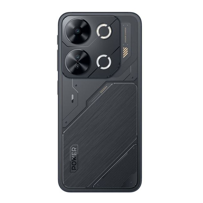 Itel P65, 4GB RAM, 128GB Storage, 6.7 Inch 120Hz IPS LCD Display, 5000mAh Battery With 18W Fast Charging, 50MP Rear Camera, Dual SIM, Android Smartphone, Cyber Titanium-30401