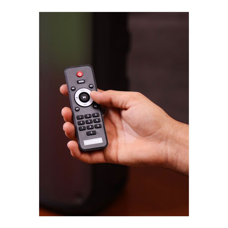 Geepas, RGB Light, USB Input, TF, TWS, FM Radio, VHF Microphone, Bluetooth, 30000W PMPO Speakers Unit, Rechargeable Portable Speaker With Remote Control, GMS11194-33785