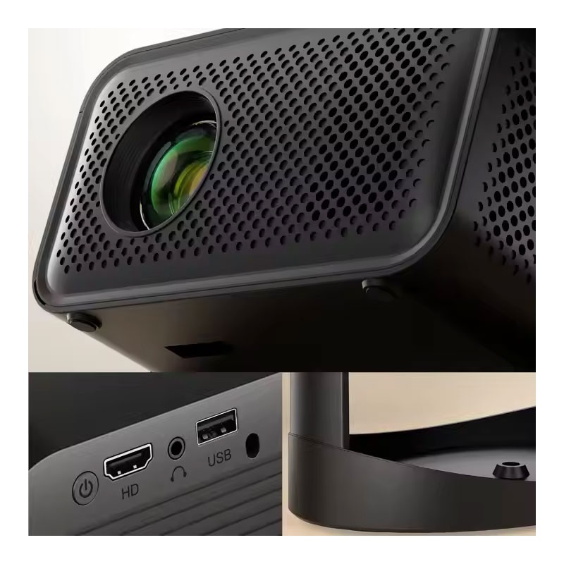 Portable Intelligent Multifunctional Pan Tilt 1080p Full HD Projector With Electronic Focusing-34397
