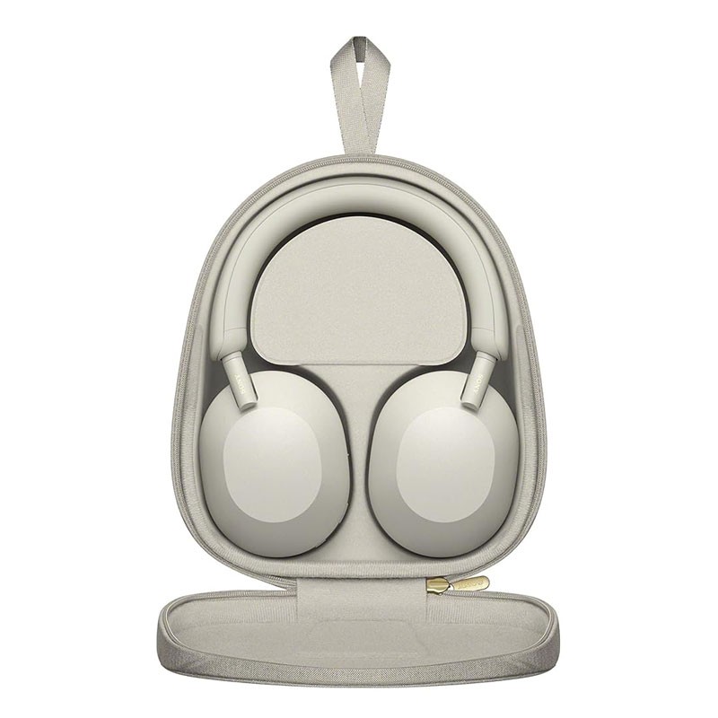 Sony WH-1000XM5, Up To 40 Hours Battery, Carrying Case, Best Active Noise Cancelling Wireless Bluetooth Over Ear Headphones With Mic For Clear Calling, White-30338
