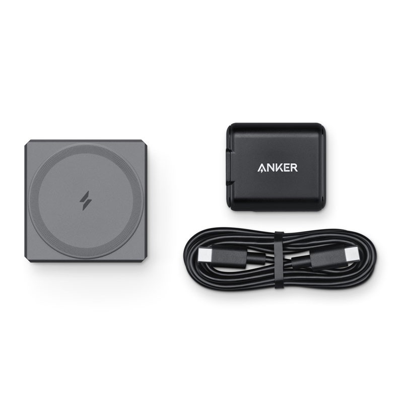 Anker 3 in 1 Cube With MagSafe, Gray, Y1811HA1-12212