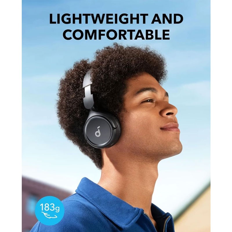 Anker Soundcore H30i, 40mm Pure Bass Drivers, 70 Hrs Battery, Foldable Design, App Connectivity, Dual connection, Wireless Bluetooth OnEar Headphone, Black, A3012H11-20724