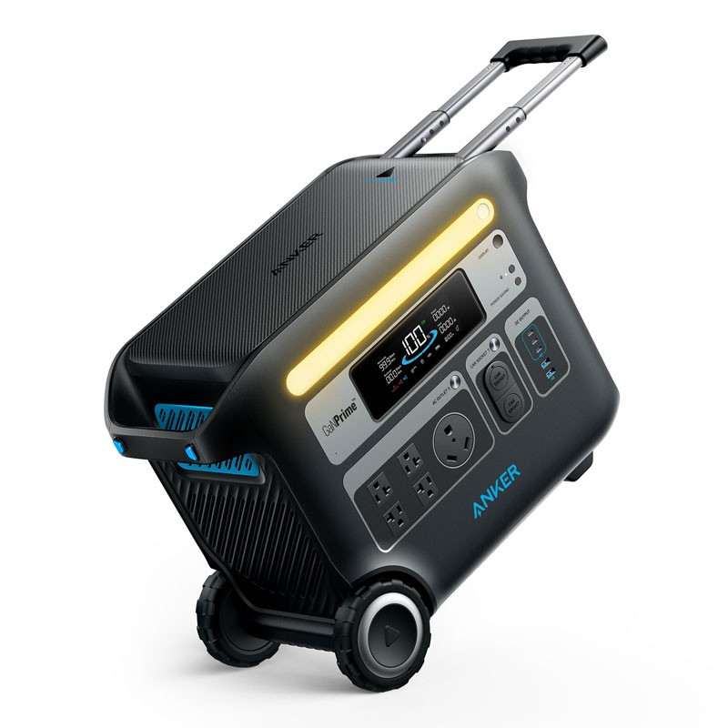 Anker Solix F2000, PowerHouse767, 2048Wh Battery Capacity, 12 Device Power Capacity, Mobile App Control, Overload Protection, Portable Power Station, A1780-28780