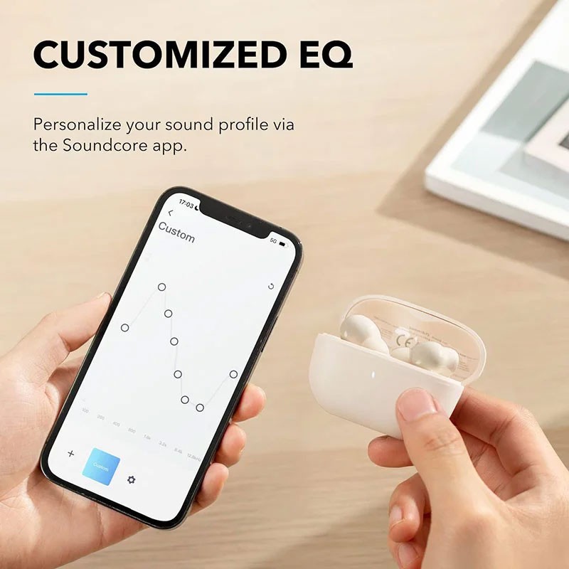 Anker Soundcore Life P3i, AI Enhanced Clear Calls, Customized Sound, Quick And Easy Pairing, Hybrid Active Noise Cancelling Earbuds, White, A3993022-21601