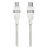 Anker USB C To USB C 240W Upcycled Braided Fast Charging Cable, White, A82E2H2101