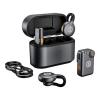 Hollyland Lark M2S, Wireless Lavalier Microphone Mini Combo Titanium Clip, 300m Range, Compatible With iOS And Android, Black01