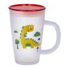 Royalford 342ml Glass Frosty Mug With Cap 01