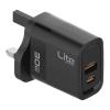 Moxedo Lite 30W GaN Charger USB A, USB C Ports, Fast Charging PD 3.0, ML-C01101