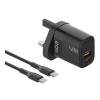 Moxedo Lite 20W GaN Charger USB-A, USB C Ports, Fast Charging PD 3.0 With USB C To USB C 1.2 Meter Cable, ‎ML-C012-C01