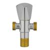 Krypton, Chrome Plated Solid Knob, Two Way Angle Valve, Suitable For Hot And Cold Water, Dual Angle Valve, KNSW639501