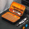 Precision Screwdriver Set, 130 in 1 with 120 bits Repair Tool Kit, Magnetic Screwdriver Set with mini built-in box for Electronics iPhone Jewelers Game Console Passion Orange01