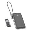 Moxedo Porta Go Wireless Charging Power Bank 10,000mAh With Built In USB C Cable And Phone Stand, MX-WPB01201